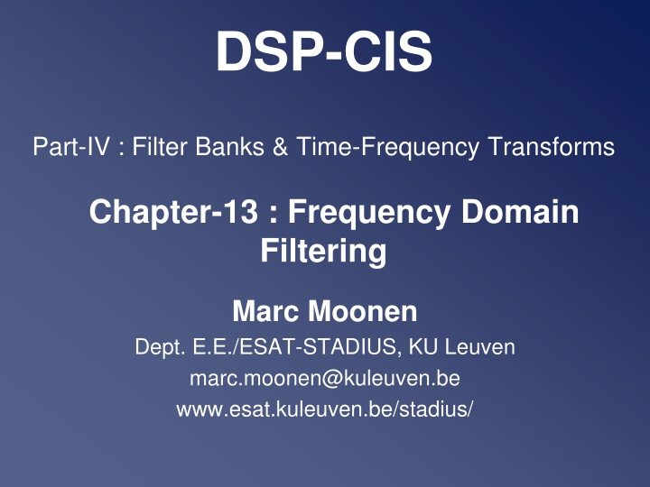 Frequency Domain FIR Filter Realization and Eigenvalue Decomposition