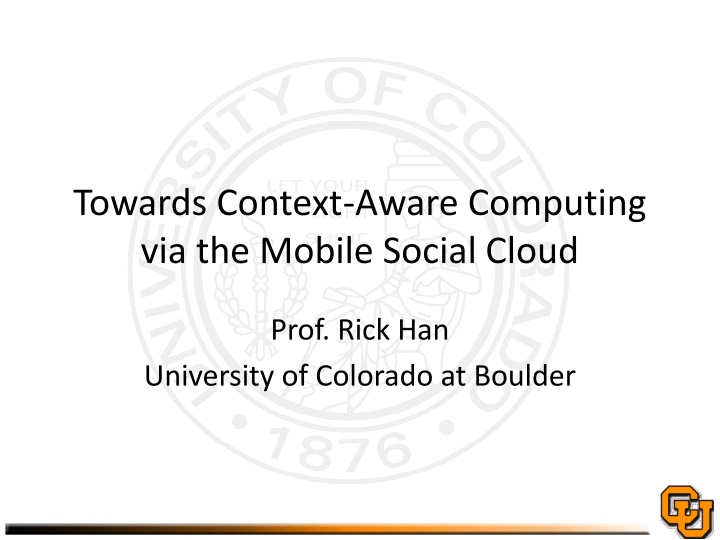 Context-Aware Computing via Mobile Social Cloud