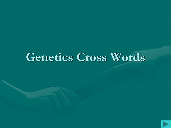 Genetics Cross Words