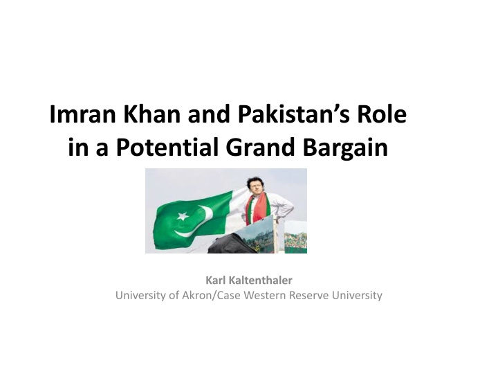 Imran Khan and Pakistan's Role in a Grand Bargain