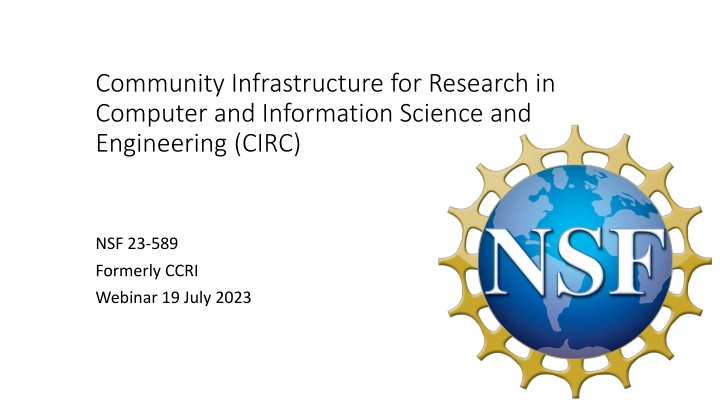 Community Infrastructure for Research in Computer and Information Science and Engineering