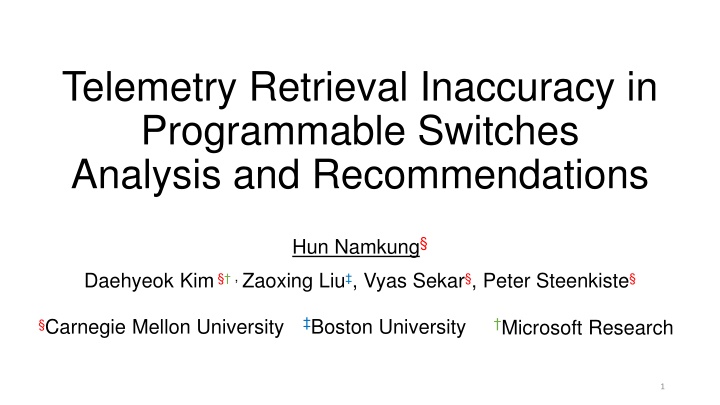 Analysis and Recommendations for Telemetry Retrieval Inaccuracy