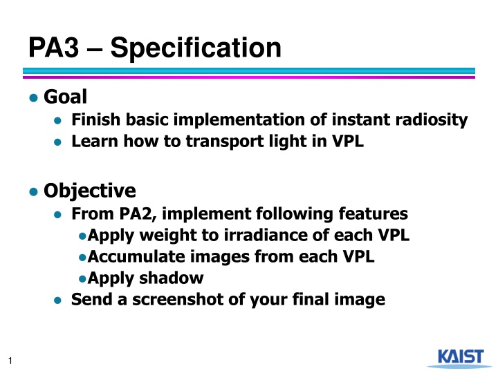 Implementing Instant Radiosity: Enhancing VPL Radiance and Image Accumulation