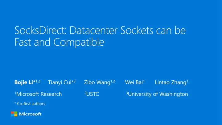 High Performance Socket Systems Kernel Optimization User-space