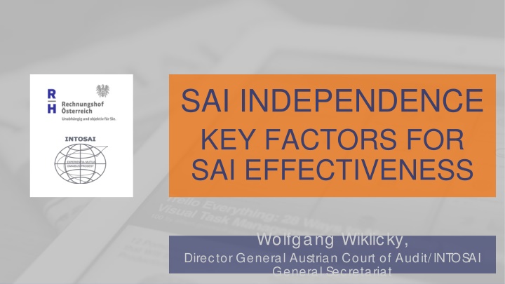 Key Factors for SAI Effectiveness: Independence Measures and Pillars