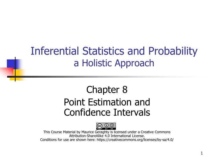 Inferential Statistics and Probability: Point Estimation & Confidence Intervals