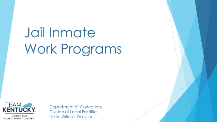 Jail Inmate Work Programs Overview