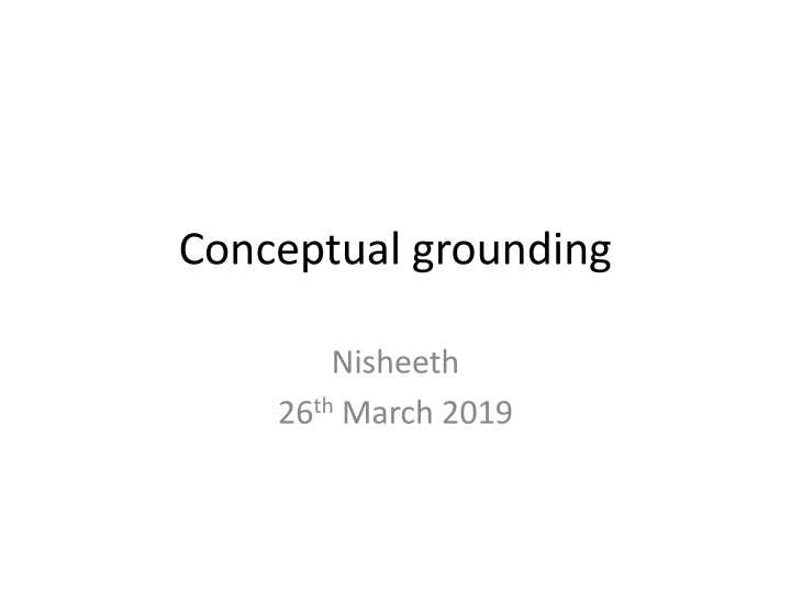 Conceptual grounding