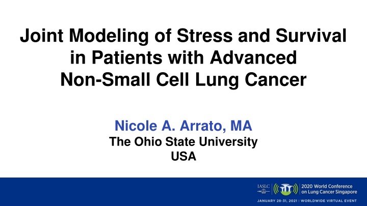 Joint Modeling of Stress and Survival in Lung Cancer Patients