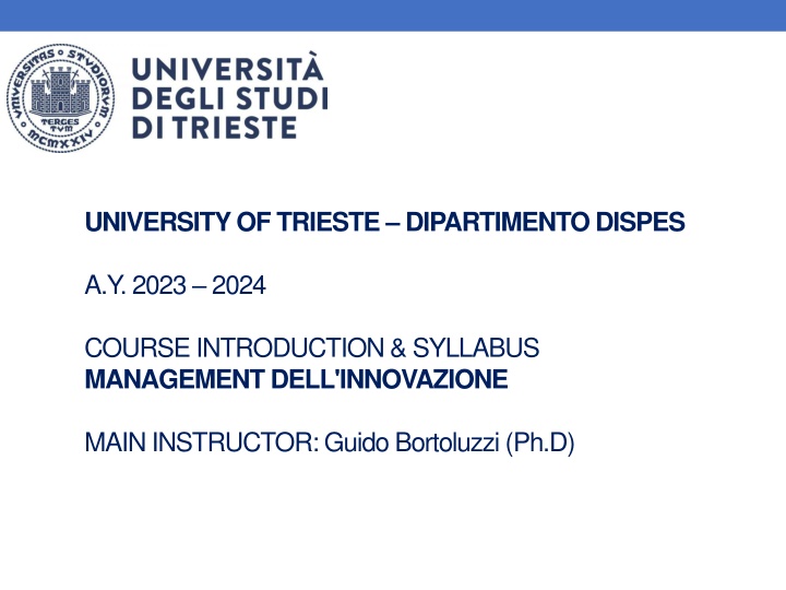 Management of Innovation in Firms: Strategies for Competitive Advantage