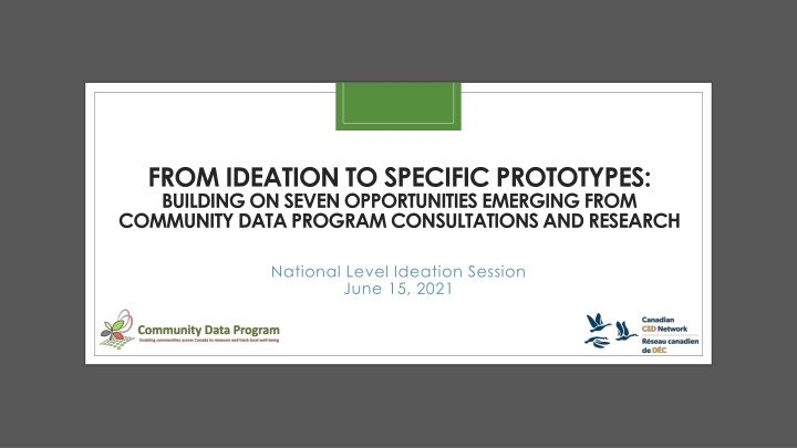 Building Specific Prototypes from Community Data Research