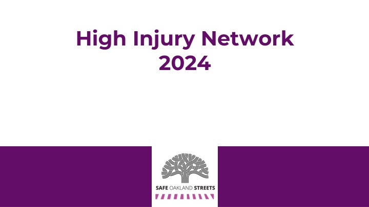High Injury Network 2024 Overview