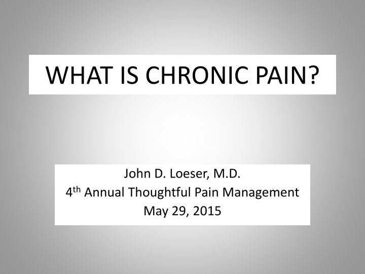 Chronic Pain: Types, Causes, and Management