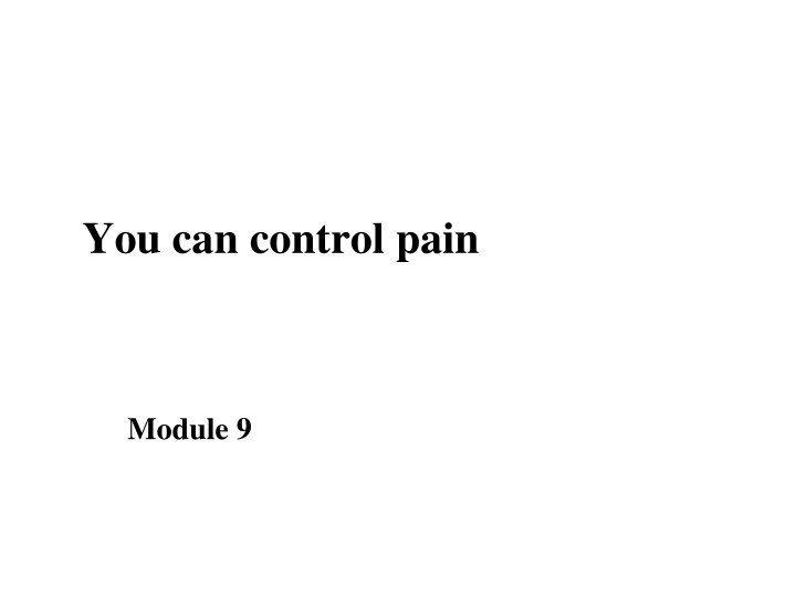 Pain Management Strategies and Analgesic Ladder Explained