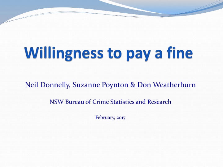 Fine Default and Willingness to Pay: Research Insights