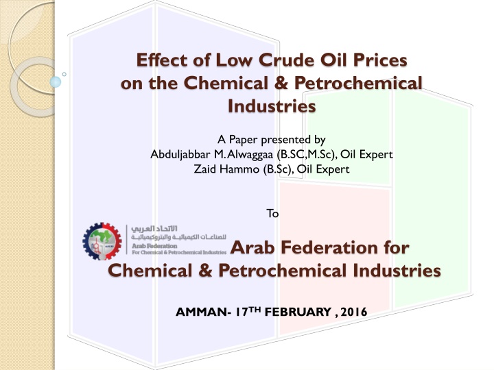 Impact of Low Crude Oil Prices on Chemical Industries