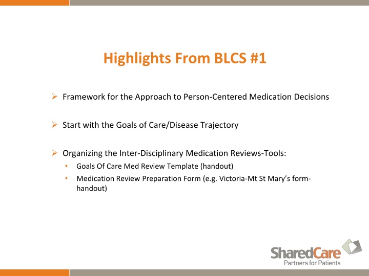 Framework for Person-Centered Medication Decisions