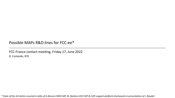 Possible R&D Lines for FCC-ee Vertex and Detector Requirements