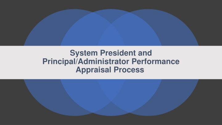 System President & Principal/Appraisal Process