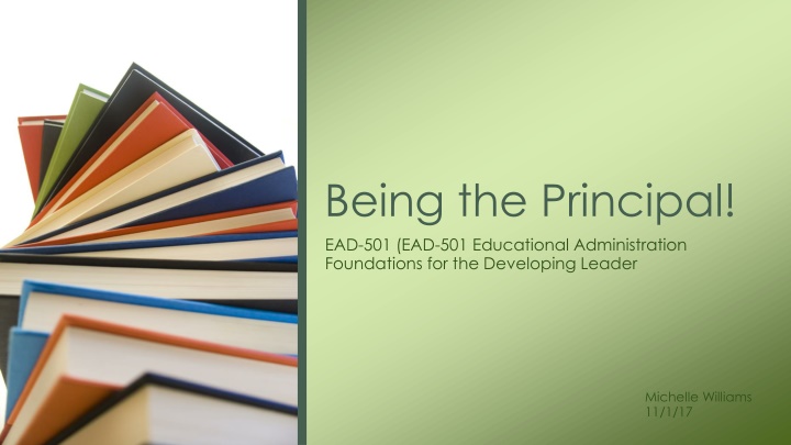 Roles and Responsibilities for Principals & Effects on Student Outcomes