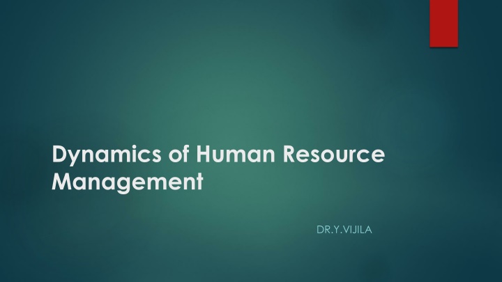 Insights into Human Resource Management