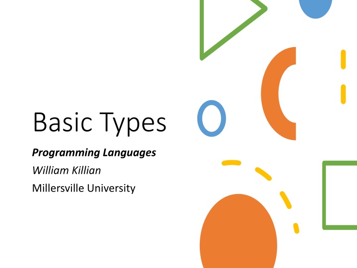 Basic Types in Programming Languages Overview