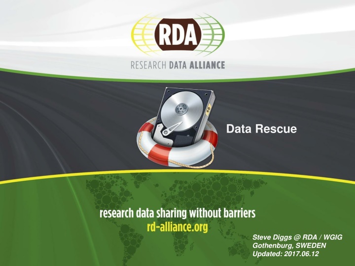 Data Rescue Initiatives Update