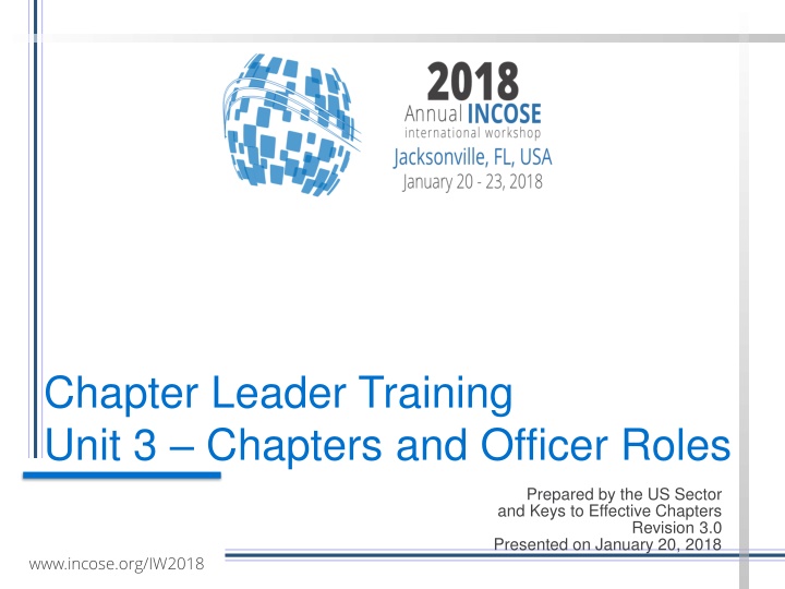 Chapter Leader Training Unit 3 - Chapters and Officer Roles