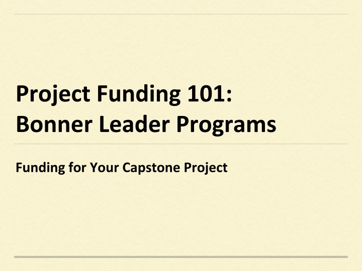Fundraising Strategies for Your Capstone Project