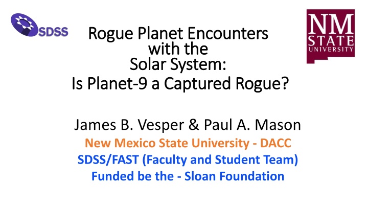 Rogue Planet Encounters in the Solar System