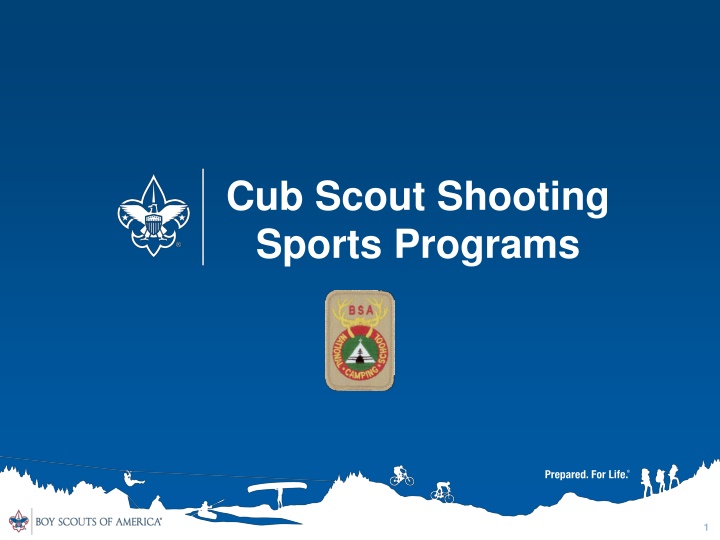 Cub Scout Shooting Sports Programs Overview