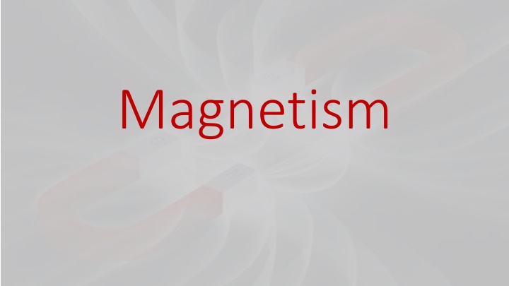 Magnetism