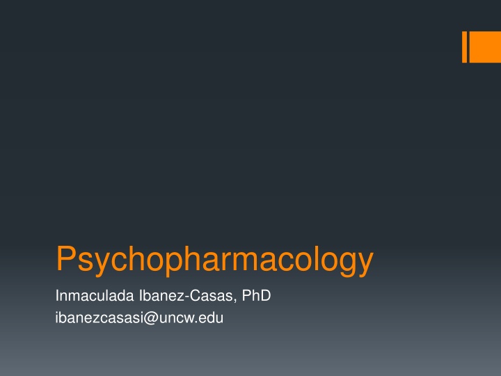 Basic Principles of Psychopharmacology and Drug Effects