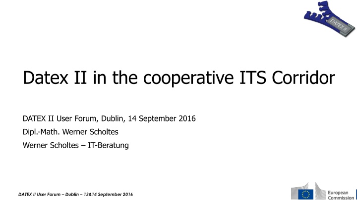 Cooperative ITS Corridor and C-ITS Architecture Discussion