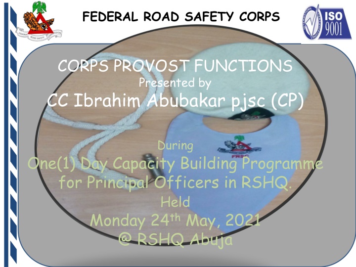 Corps Provost Functions & Responsibilities