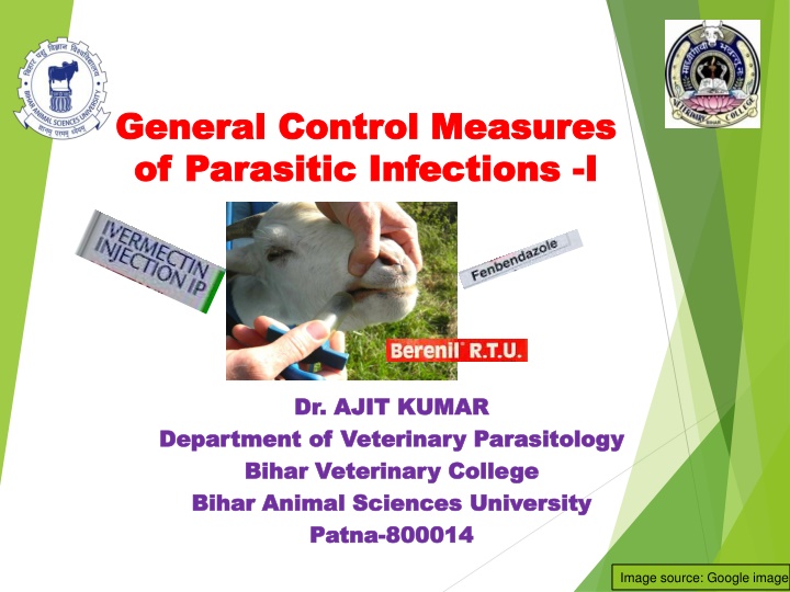 General Control Measures of Parasitic Infections at Bihar Animal Sciences University