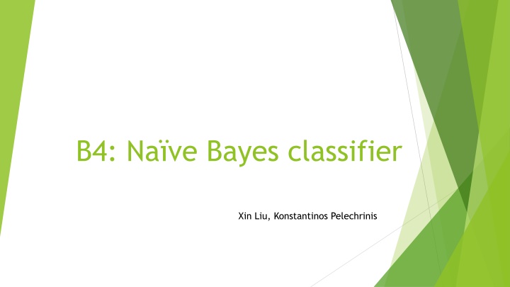 Bayes Classifier for Classification Modeling
