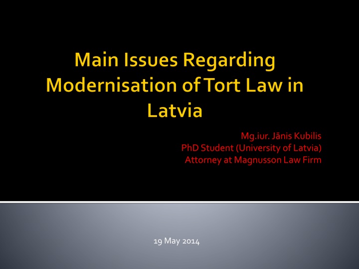 Importance of Modernizing Tort Law