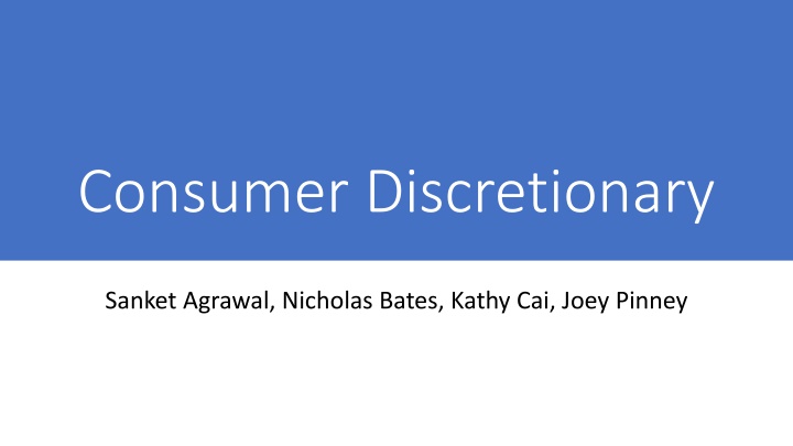 Consumer Discretionary