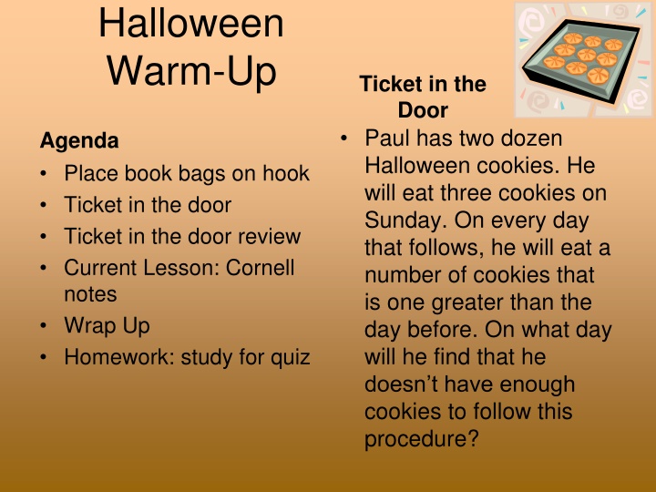 Halloween Cookie Dilemma