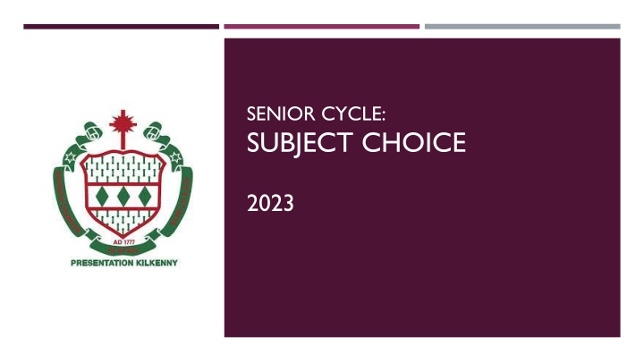 Senior Cycle Subject Choice Guide