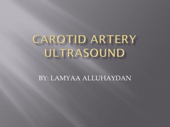 Carotid Arteries in the Neck
