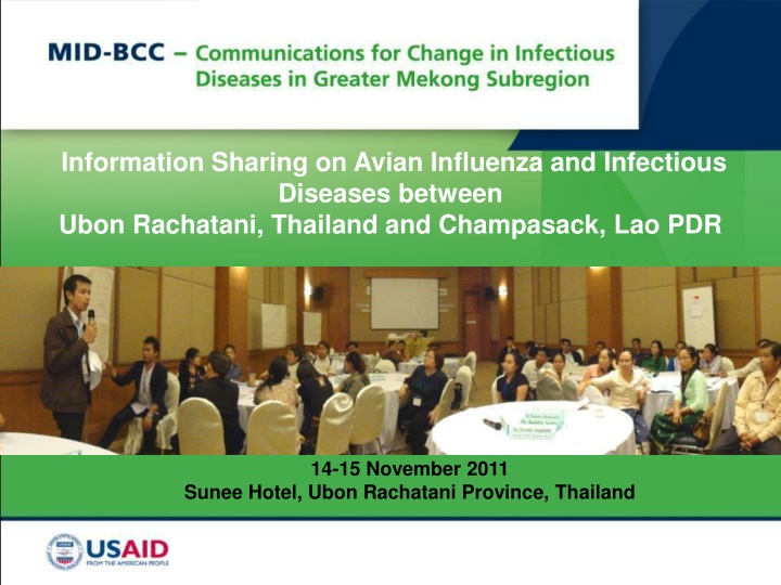 Cross-Border Collaboration on Avian Influenza and Infectious Diseases