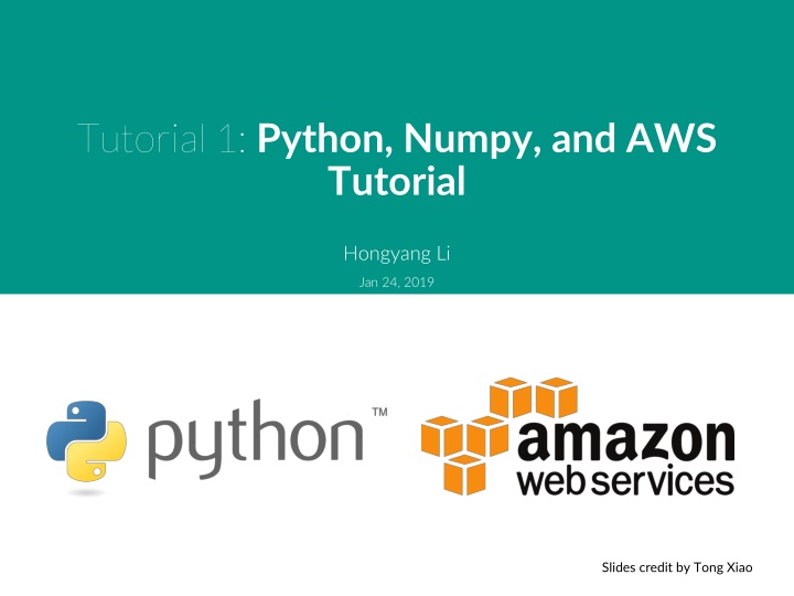 Python, Numpy, and AWS Tutorial Basics