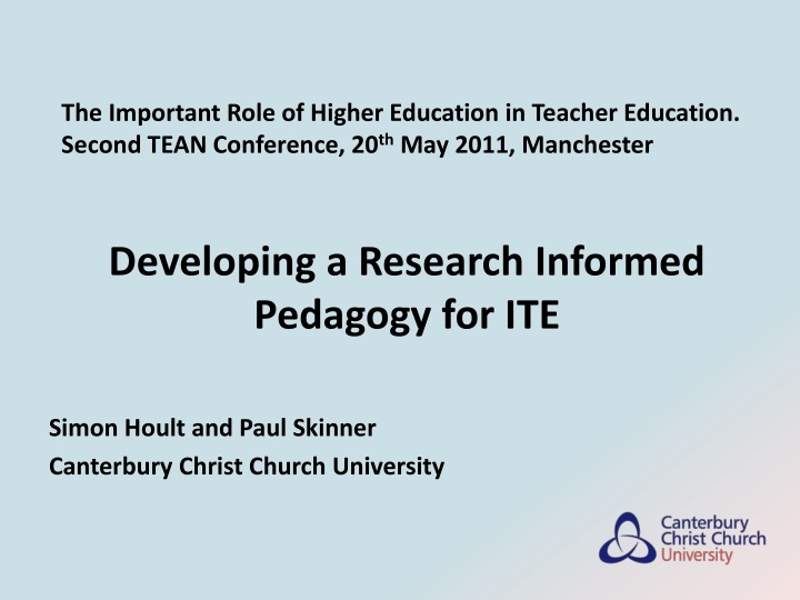 Higher Education Research in Teacher Education