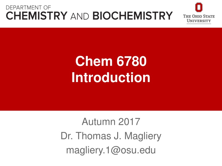 Chemistry Course Structure Overview