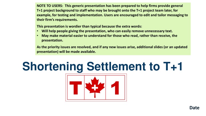 Helping Firms Understand T+1 Settlement