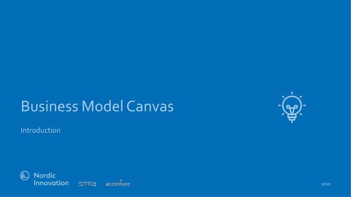 Business Model Canvas Introduction 2020