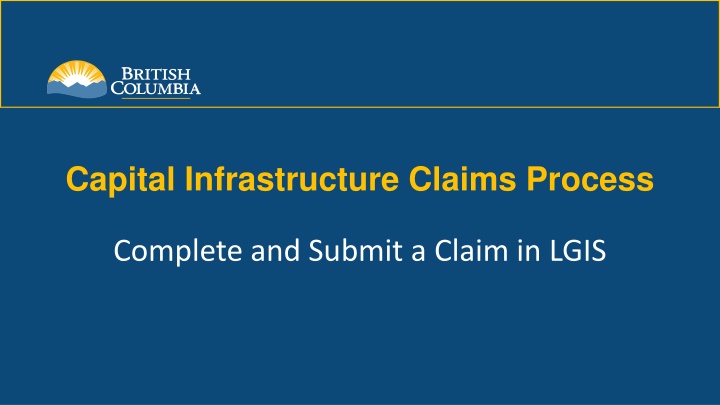 Efficient Capital Infrastructure Claims Process