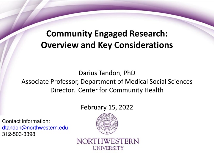 Community-Engaged Research: Key Considerations and Engagement Continuum